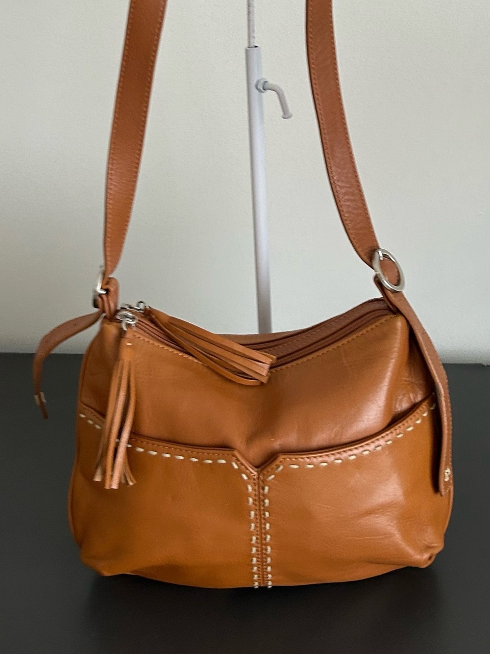 Sigrid Olsen Brown Leather Slouchy Hobo Shoulder Bag - Picture 4 of 13